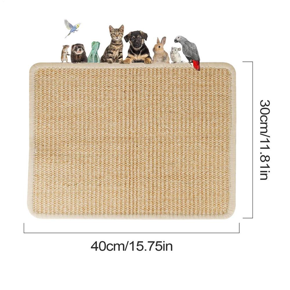 

Bunny Scratcher Mat Bunny Scratcher Cage Scratching Pad Natural Chew Toys Board Pet Supplies Furniture Protector Bedding Cage помаранчевий