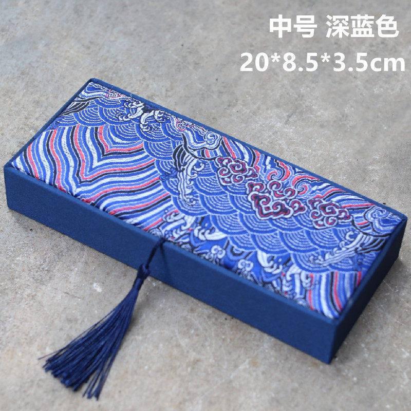 Chinese Style Rectangular Exquisite Tassel Brocade Box Gift Wrapping Available in Multiple Colors and Sizes Protect Your Jewelry