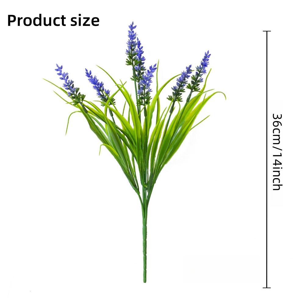 5/8/12 Stück Künstliche Pflanzen - UV-Beständig Faux Affengras Plastikblume Sträucher - Heim- und Außenhof Hochzeitsfeier Dekor