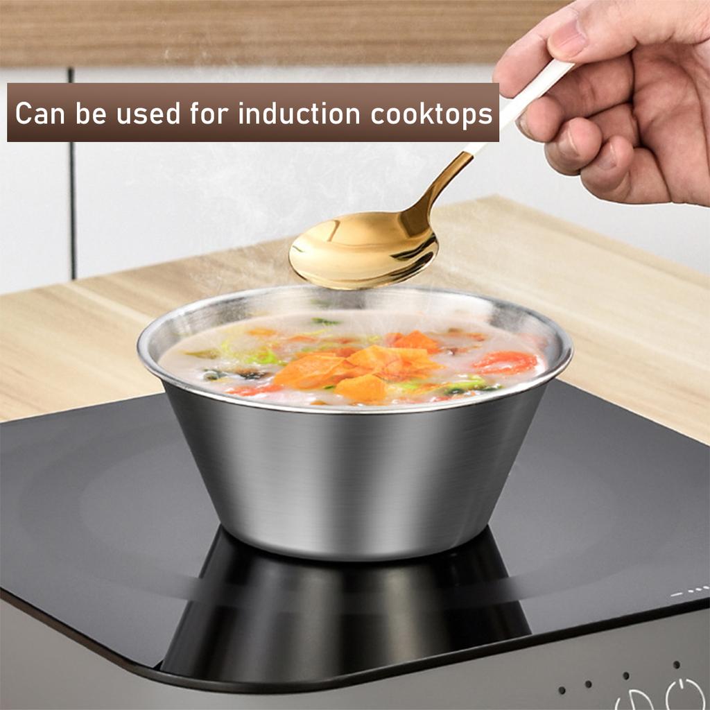 2 Pcs Mini Colander & Food Strainer, 304 Stainless Steel Small Mixing Colanders Bowl, 5.51 x 2.36 Inches