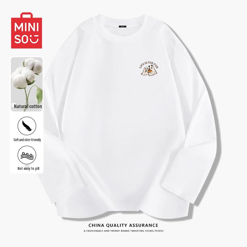 MINISO Men s Casual Long Sleeve T-Shirt XL
