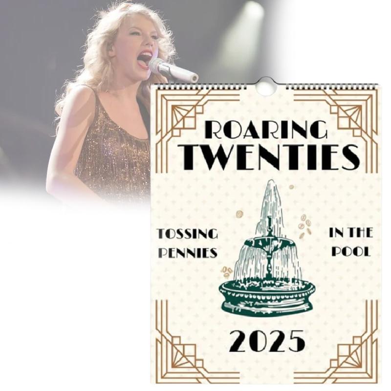 Swift Taylor Roaring Twenties Lyrics Wall Calendar Home Decoration Wall Hang