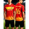 Heren T-shirts voor de Zomer Spaans Jersey T-shirt Spaanse Vlag Print Buiten Sport Ademend Rond Hals T-shirt Dames T-shirt