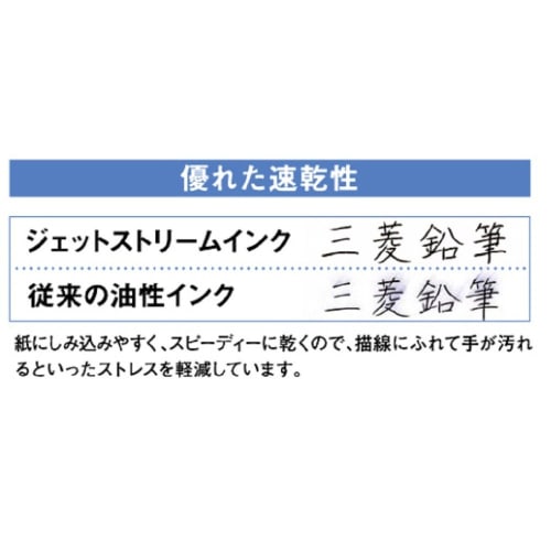 Mitsubishi Pencil 3 Color Ballpoint Pen Jet Stream Prime 0.7 Black Easy To Write SXE3300007.24