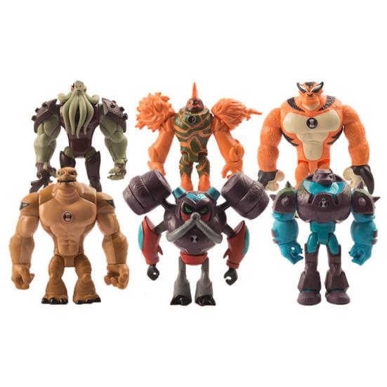 11Pcs Ben 10 Heatblast Humongousaur Rath PVC Action Figures Model Kids Toy Gift