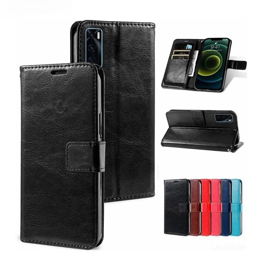 Luxury Leather Flip Protect Case For Vivo V25 V25E Y35 Y01 Y16 Y02 Y22S Y70 Y76 Y75 Y55 5G Y17 Y15 V11 V27 Pro V27e Wallet Cover