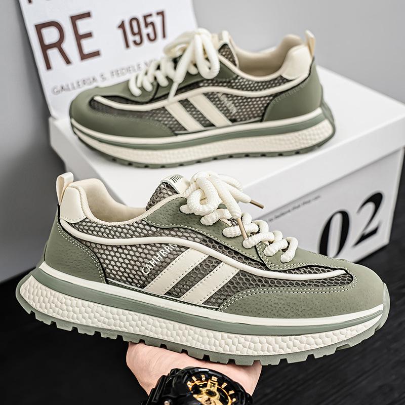 

New summer men s shoes mesh breathable thin mesh deodorant casual sports net shoes soft sole light running shoes 44