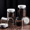 Transparent High Borosilicate Glass Airtight Canisters Various Sizes Household Coffee Storage Jars One-Click Damp-Proof Holders