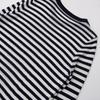 Kaslead New Women Clothes Western Style Fashion Simple and Versatile Thin Stripe Knitted Pullover 9325010
