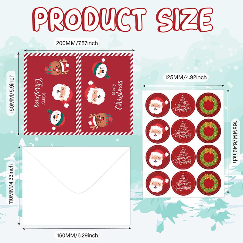 24 Pack Holiday Greetings – Wonderful Christmas Cards with Envelopes and Organizer