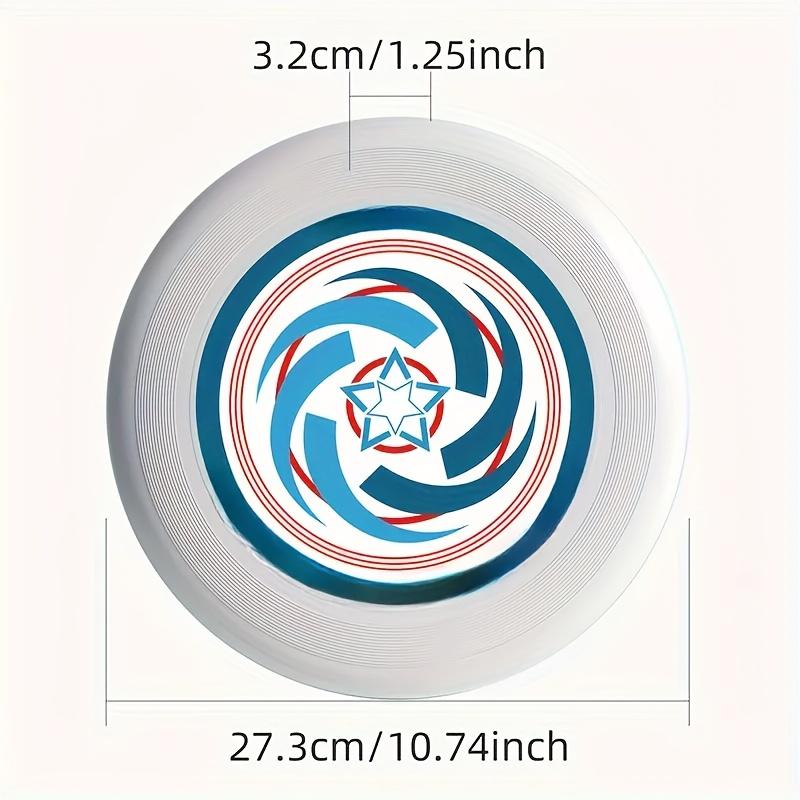 Professional Competitive Flying Disc - Durable Rotatable Design, White with Blue&Red Logo, Ideal for Outdoor Sports, Sports Disc