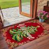 Christmas Printed Square Area Rug Soft Non Slip Floor Carpet For Bedroom Holiday Gift
