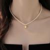Small Particle Shijia Pearl Necklace Special-Shaped Irregular Freshwater Pearl Pendant Neck Chain Female Niche Design Collarbone Chain