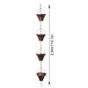Antique Bronze Meshes Rain Chain Decorative Hanging Gutter Chain for Artistic Garden Drainage and Decoration P9YB