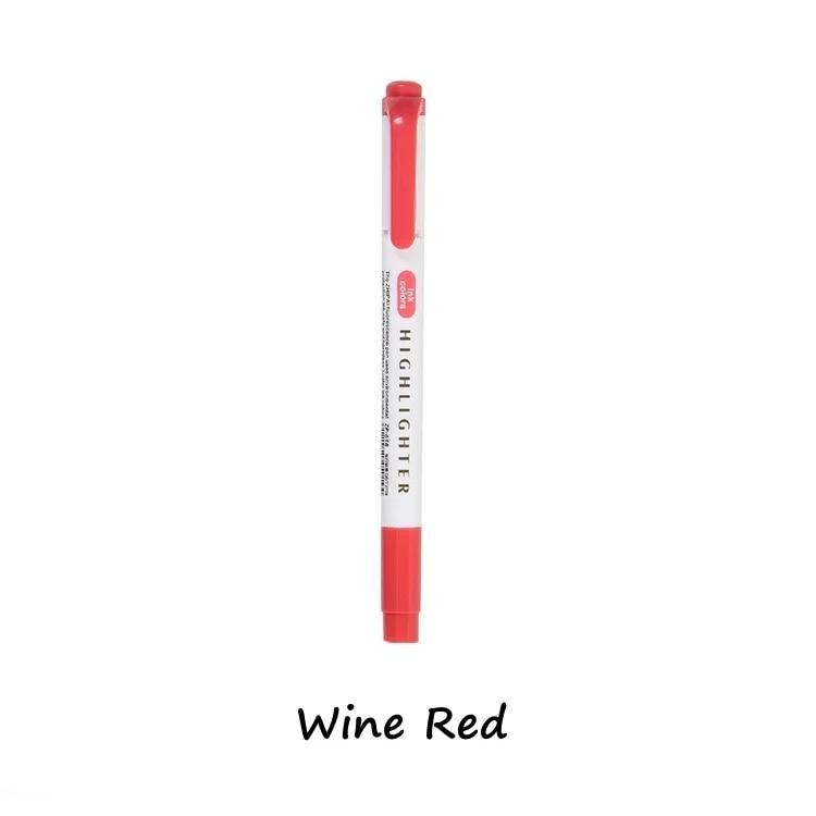 

Двуглавый маркер-ручка Kawaii маркер яркие цветные маркеры школьные офисные художественные канцелярские маркеры красный