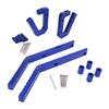 Front Rear Grab Handle Kit Grab Bar Hand Mount Replacement for Jeep Wrangler JK 2007 To 2018 Models Blue