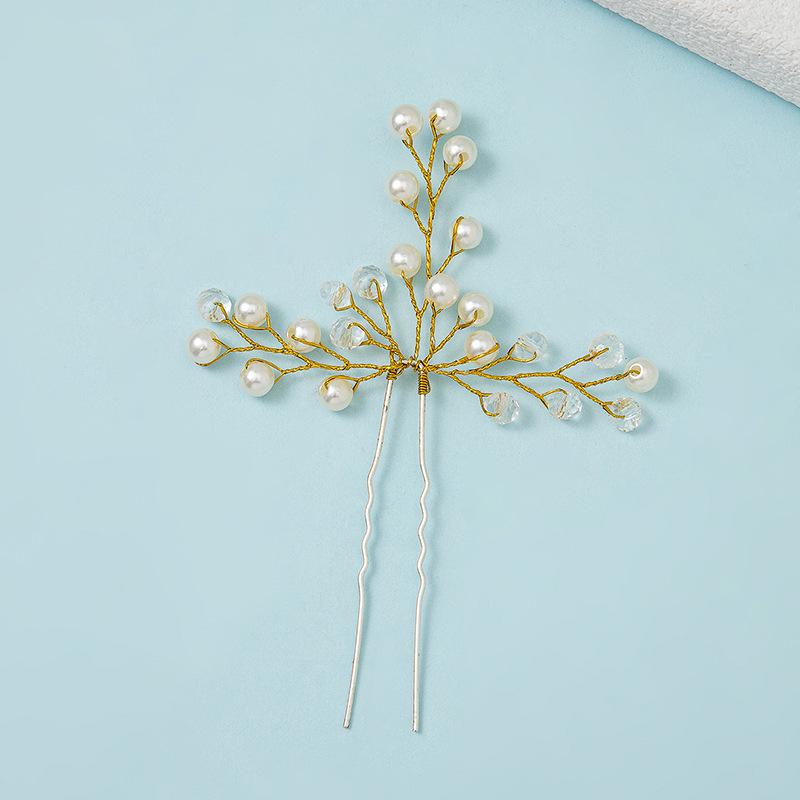 

Элегантный головной убор Сюхэ: Простая китайская свадебная шпилька для свадебного чонсама с аксессуарами в стиле ретро-пучок