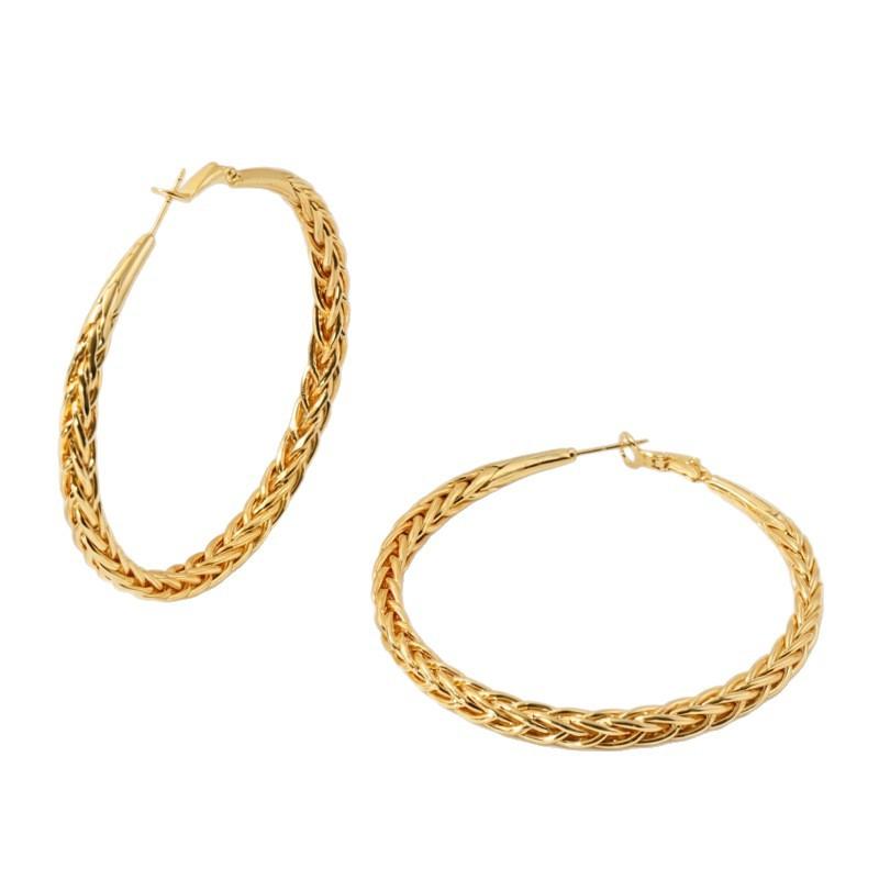 Hot-selling large circle earrings light luxury high-end earrings design sense niche women exaggerated earrings