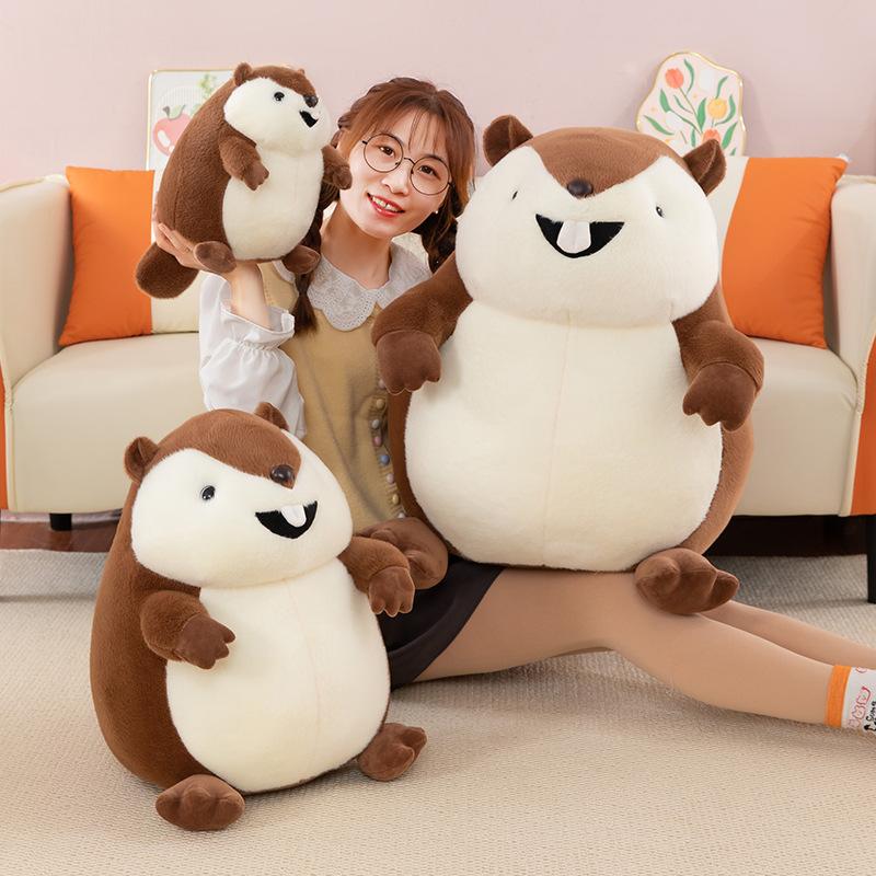 Simulation cute groundhog doll screaming gopher plush toy super cute children's doll rag doll birthday gift
