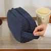 Lightweight Striped Cosmetic Bag Portable Makeup Bag New Storage Bag  Daily Use