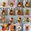 Keychain Plush Capybara Character Keyring Sparkling Children Animal Gift Doll