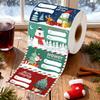 500PCS/roll Christmas Gift Tags & Wrapping Paper Self-Adhesive Cartoon Removable Holiday Wrapping Name Tag Stickers