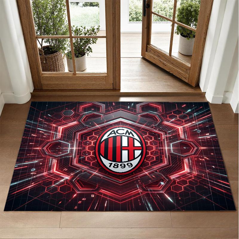 AC Milan Design Crystal Velvet Rug Soft Decorative Mat for Bedroom Entrance