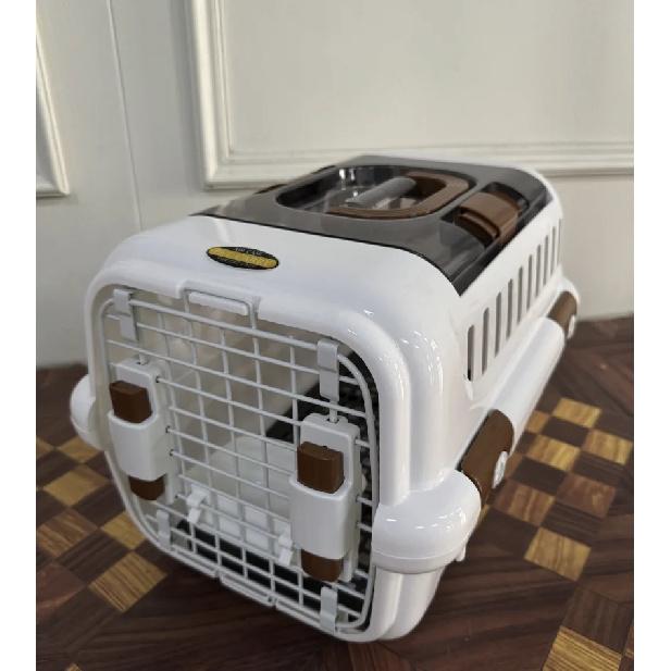 Mobile Pet Carrier Plastic Wire Door Top or Front Loading Pets Up To 20LBS Fully Breathable Perfect for Traveling/Hiking/Camping
