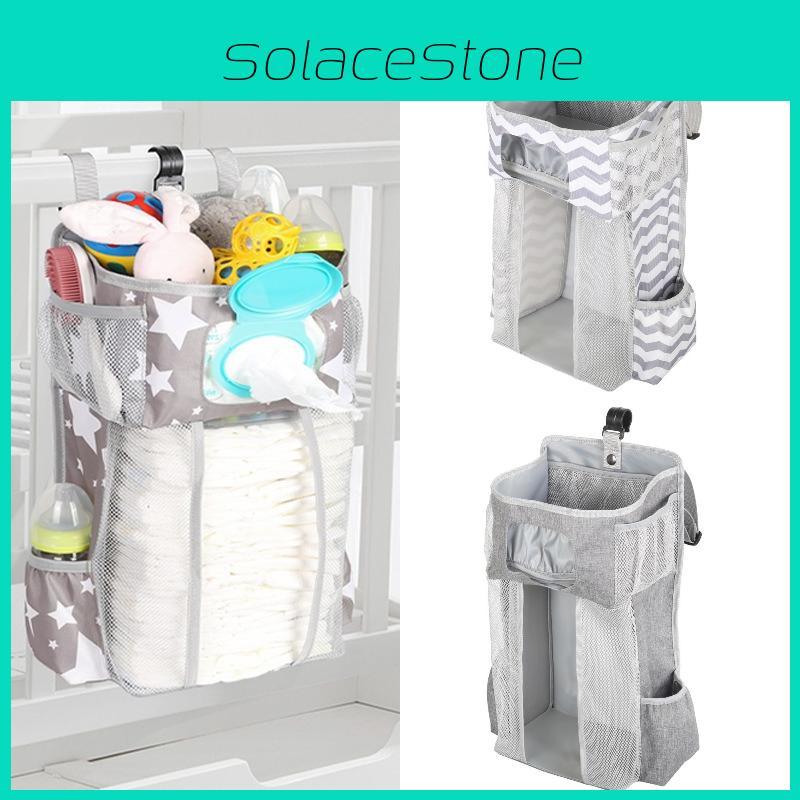 Baby Bedside Hanging Bag Storage Organizer Pouch Durable Polyester Material