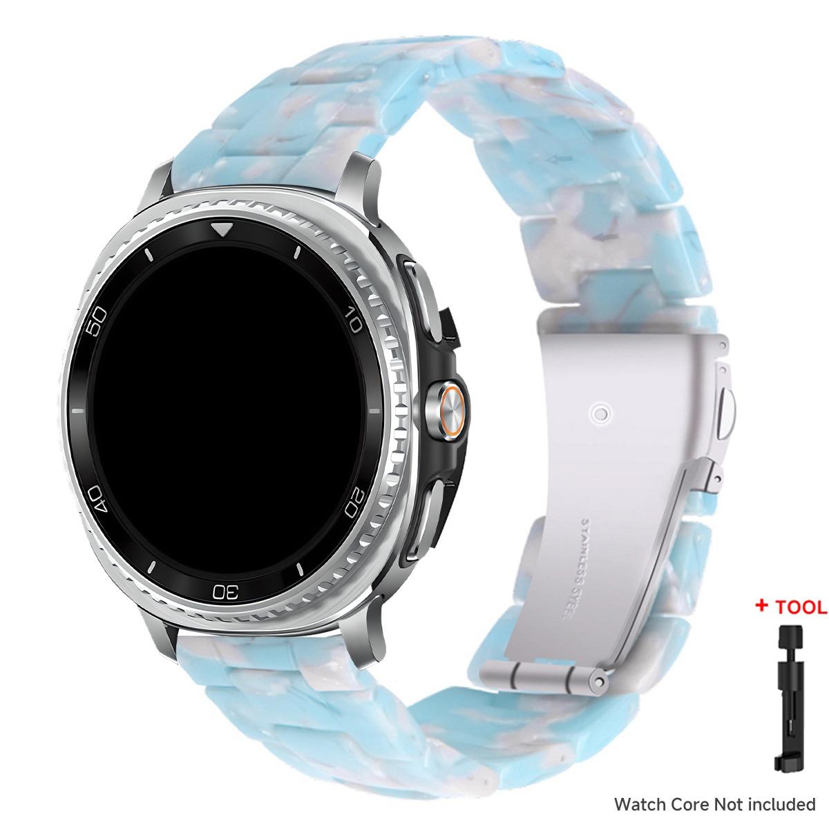 

Resin Band for Samsung Galaxy Watch 8 40 44MM/8Classic 46mmTransparent Strap Women Bracelet for galaxy Ultra 2025/7 47mm Correa for galaxy ultra2025