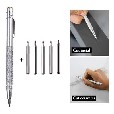 Hand Tools Scriber Pen Replacement Carbide Tip Scriber Pen Silver