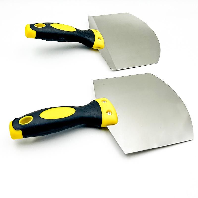 Putty Paint Stainless Steel Arc Loading Shovel - Gray Gypsum Cement Mud Board