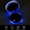 LED Car Cup Holder Light 7 Colors Light Up Cup Coaster USB Rechargeable Interior