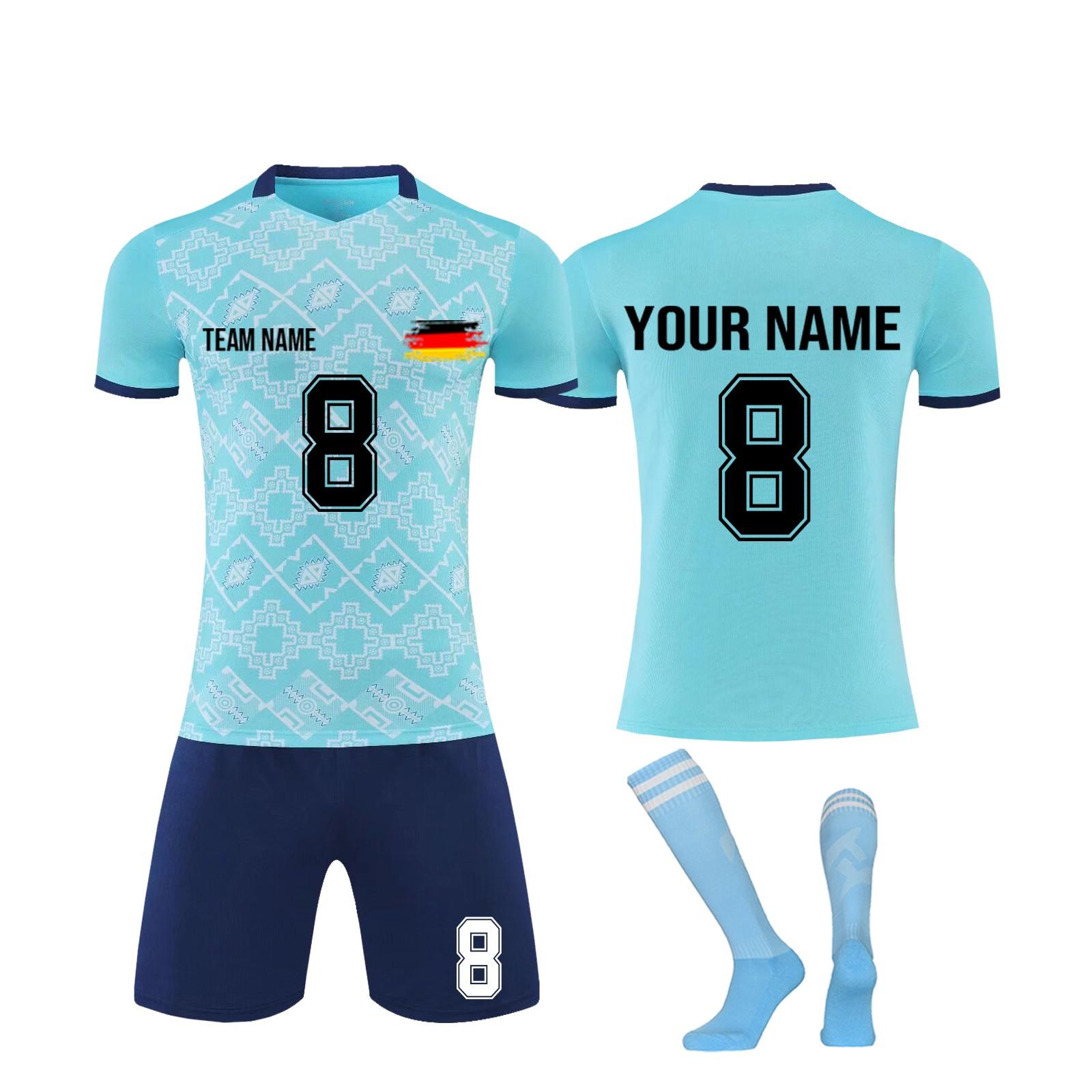 

Комплект персонализированных рубашек для мужчин и девочек с именем и номером, футбольные майки на заказ для мальчиков, тренировочный костюм L