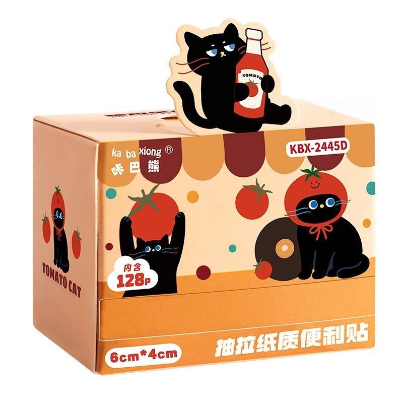 1Box High Quality Puppy/Kitten Sticky Notes Pull-Out Full Adhesive Marking Notepad Memo Stickers Students