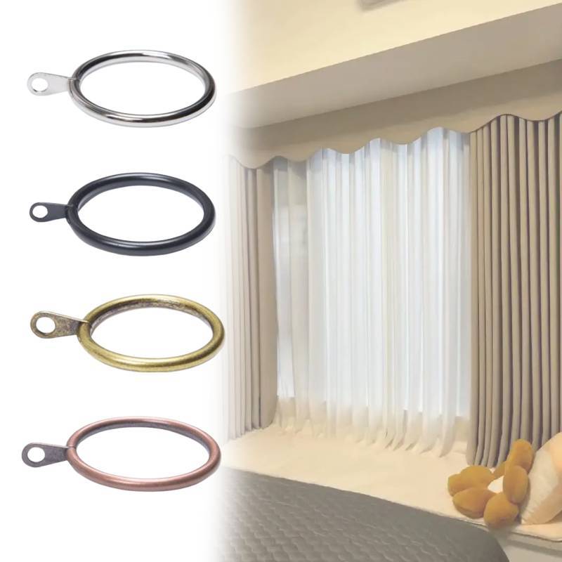 Rings Metal Curtain Internal Diameter Eyelets For Poles Rods Supplies Drapery