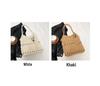 Women's Large Capacity Straw Woven One-Shoulder Crossbody Tote Bag - Versatile, Fashionable, Summer Commute Essential