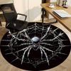 1PC Spider Web Office Round Rug, Non slip, Soft and Durable Office Rug for Interior Decoration, Perfect for Office
