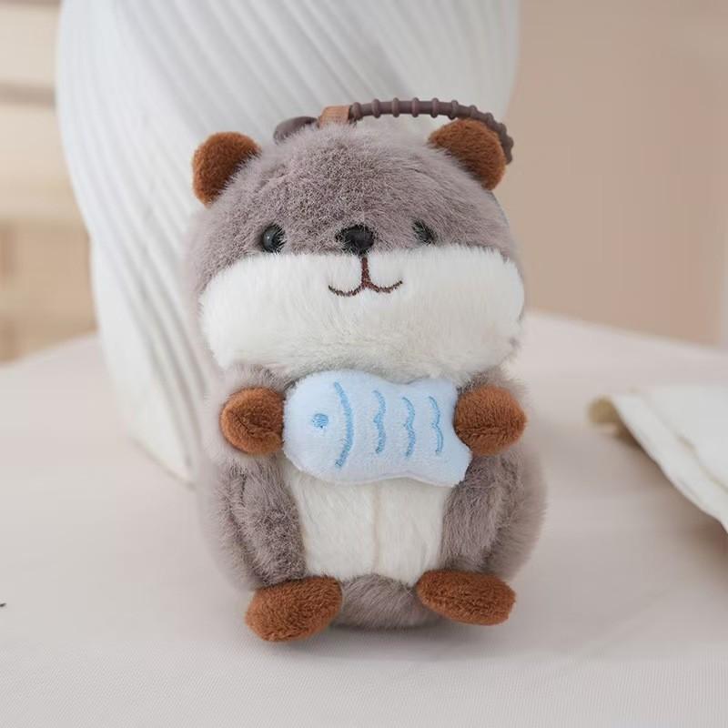 Cute Mouse Plush Keychain With Pp Cotton Filling For Bag Decor And Gift