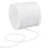 1 Roll Nylon Rattail Satin Cord, Beading String, for Chinese Knotting, Jewelry Making, WhiteSmoke, 1mm, About 32.81 Yards(30m)/Bag