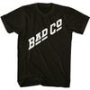 Bad Company Wit Logo Klassiek Zwart Volwassen T-shirt