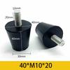 10Pcs Rubber Adjustable Feet Pad With Screw M6 M8 M10 Table Chair Balck Leveling Foot Pad Furniture Leg Anti-shock Protection