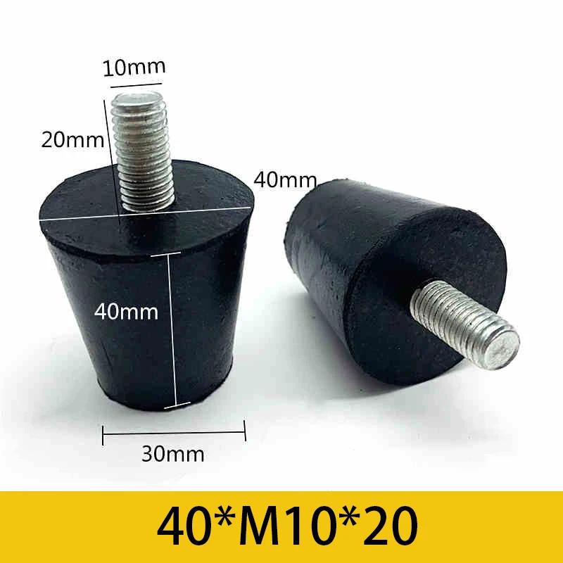 10Pcs Rubber Adjustable Feet Pad With Screw M6 M8 M10 Table Chair Balck Leveling Foot Pad Furniture Leg Anti-shock Protection