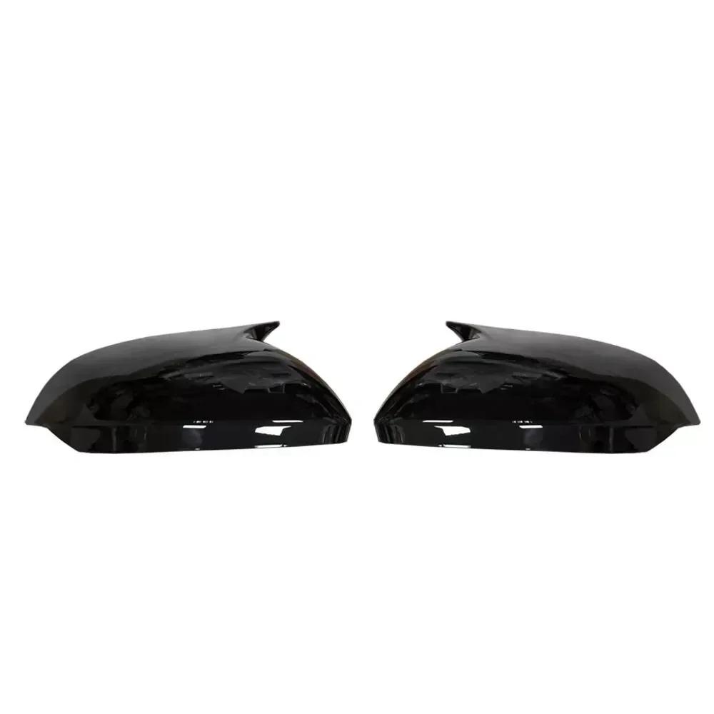 For Hyundai Sonata 11th 2024 Car Sticker Rearview Side Mirror Cover Wing Cap Exterior Door Rear View Case Trim Carbon Fiber Look