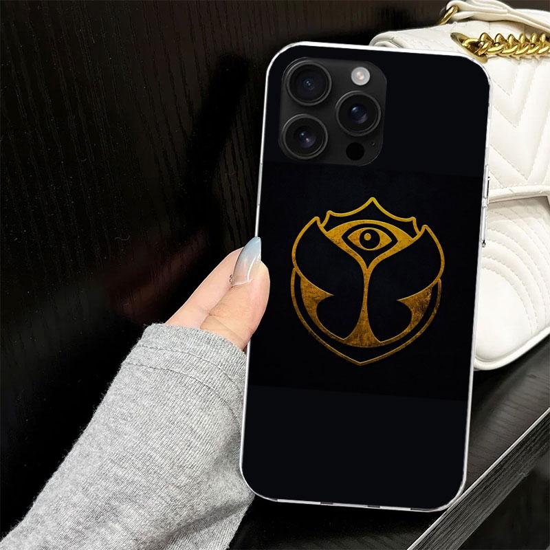 Music Festival Tomorrowlands Case for iPhone 17 Air 16 16E 15 14 11 Pro Max Soft Phone Cover 12 13 Mini 7 SE 2020 8 Silicone Bla
