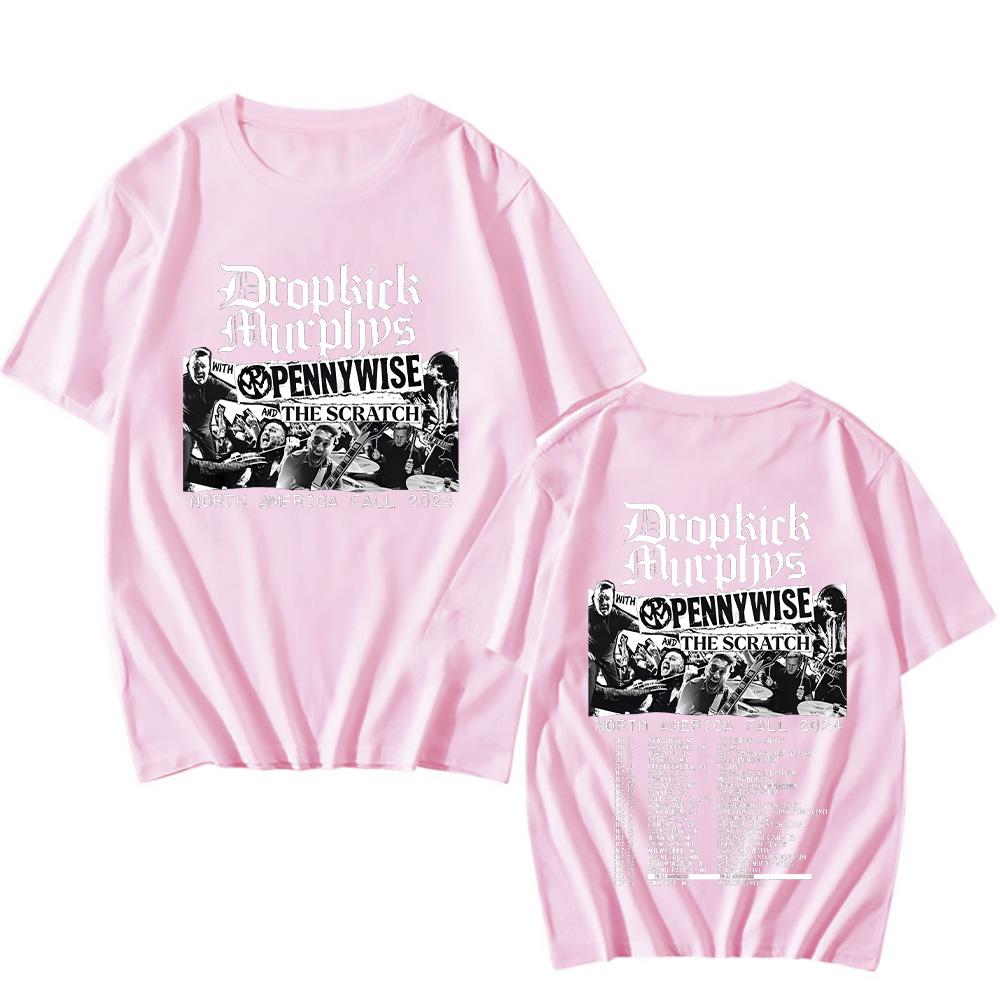 Dropkick Murphys North America Fall Tour T-shirts for Women Men Cotton Clothing Short Sleeve Oversized Top High Quality Fan Tees