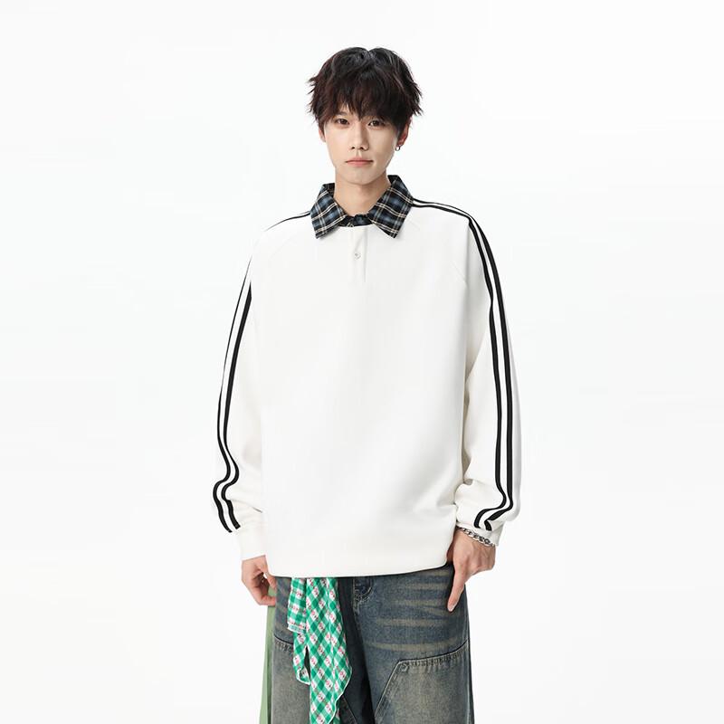 

ТОМ АДАМ Американская клетка Сшитый свитшот-поло 7XL