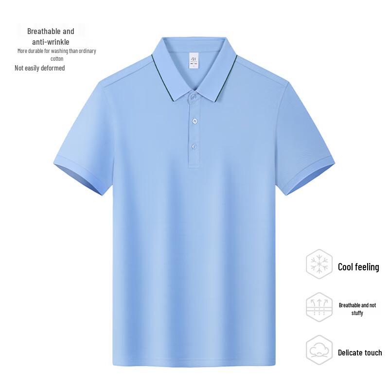 Unisex Summer Breathable Polo Work T-Shirt L