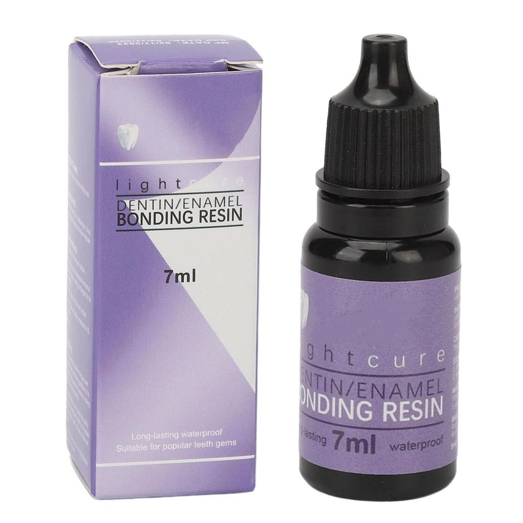 2 ks 7ML DIY Dekorace Zubů Lepidlo Profesionální UV Lampa Vytvrzování Zubní Kamínky Lepicí Pryskyřice