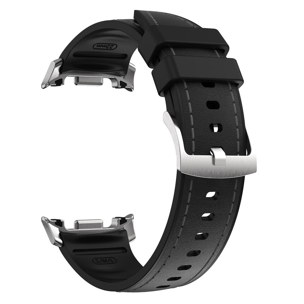 Bracelet Hybride Silicone+Cuir Pour Samsung Galaxy Watch 8 Classic 46mm Bracelet Sport Pour Watch 8 44mm 40mm Bracelets Montre